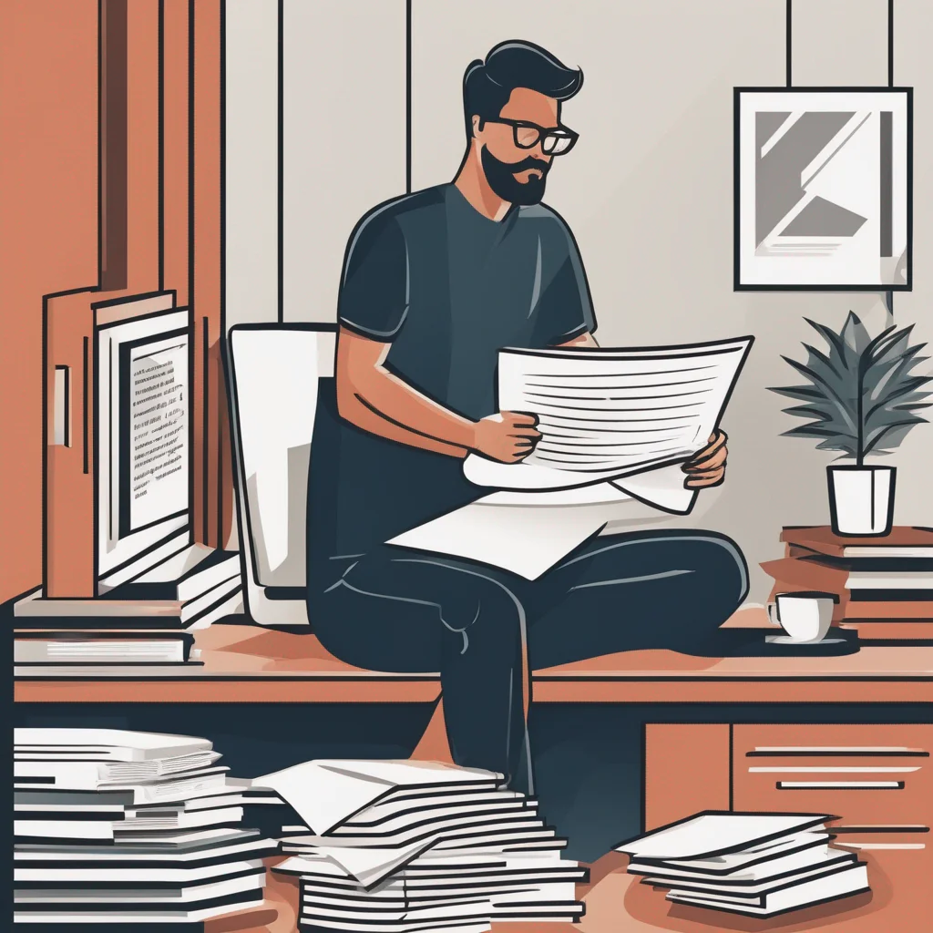 Guy Reviewing Resume after ChatGPT